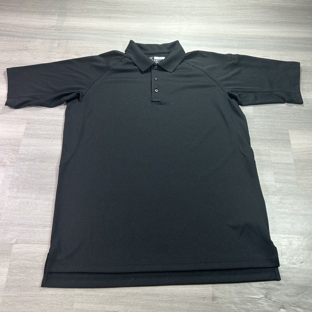 5.11 Tactical Polo Shirt Mens LT Black Solid Performance Work Uniform 71049T-019